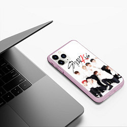 Чехол iPhone 11 Pro матовый STRAY KIDS, цвет: 3D-розовый — фото 2