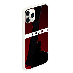 Чехол iPhone 11 Pro матовый Hitman III, цвет: 3D-белый — фото 2