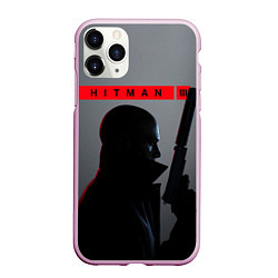 Чехол iPhone 11 Pro матовый Hitman III, цвет: 3D-розовый