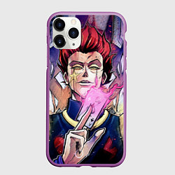 Чехол iPhone 11 Pro матовый Хисока Hunter x Hunter, цвет: 3D-фиолетовый