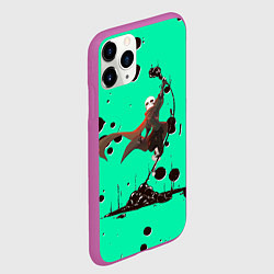 Чехол iPhone 11 Pro матовый Undertale, цвет: 3D-фиолетовый — фото 2