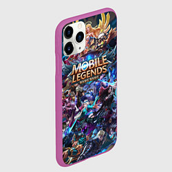 Чехол iPhone 11 Pro матовый Mobile Legends Z, цвет: 3D-фиолетовый — фото 2