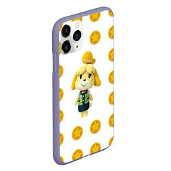 Чехол iPhone 11 Pro матовый Animal crossing - Isabelle, цвет: 3D-серый — фото 2