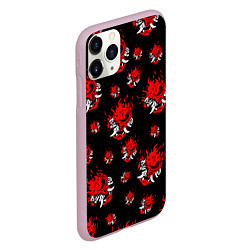 Чехол iPhone 11 Pro матовый SAMURAI 2077 PATTERN, цвет: 3D-розовый — фото 2