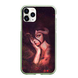 Чехол iPhone 11 Pro матовый Альбедо, цвет: 3D-салатовый