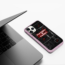 Чехол iPhone 11 Pro матовый Five Nights At Freddy, цвет: 3D-розовый — фото 2