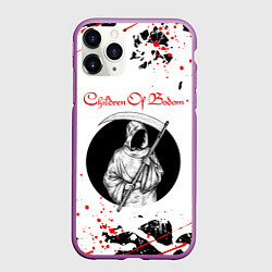 Чехол iPhone 11 Pro матовый Children of Bodom Z, цвет: 3D-фиолетовый