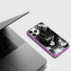 Чехол iPhone 11 Pro матовый The Beatles, цвет: 3D-фиолетовый — фото 2
