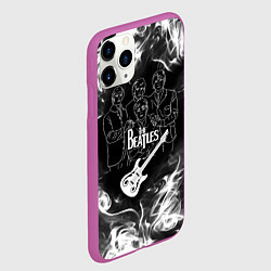 Чехол iPhone 11 Pro матовый The Beatles, цвет: 3D-фиолетовый — фото 2