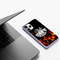 Чехол iPhone 11 Pro матовый The Beatles, цвет: 3D-светло-сиреневый — фото 2