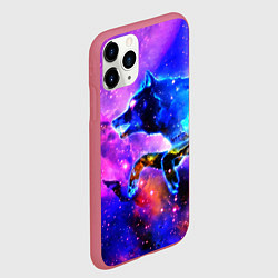 Чехол iPhone 11 Pro матовый Волки, цвет: 3D-малиновый — фото 2