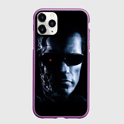 Чехол iPhone 11 Pro матовый T800, цвет: 3D-фиолетовый