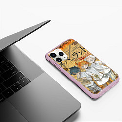 Чехол iPhone 11 Pro матовый Обещанный Неверленд, цвет: 3D-розовый — фото 2