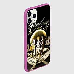 Чехол iPhone 11 Pro матовый Обещанный Неверленд, цвет: 3D-фиолетовый — фото 2
