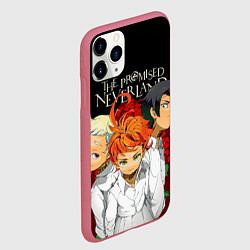 Чехол iPhone 11 Pro матовый Обещанный Неверленд, цвет: 3D-малиновый — фото 2