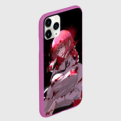 Чехол iPhone 11 Pro матовый Makima Chainsaw Man, цвет: 3D-фиолетовый — фото 2