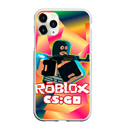 Чехол iPhone 11 Pro матовый CS:GO Roblox, цвет: 3D-белый