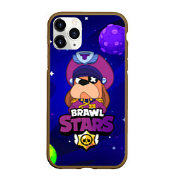 Чехол iPhone 11 Pro матовый Brawl Stars - Генерал Гавс, цвет: 3D-коричневый