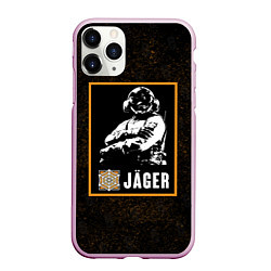 Чехол iPhone 11 Pro матовый Jager, цвет: 3D-розовый