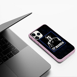 Чехол iPhone 11 Pro матовый Warden, цвет: 3D-розовый — фото 2