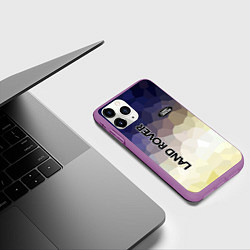 Чехол iPhone 11 Pro матовый LAND ROVER, цвет: 3D-фиолетовый — фото 2