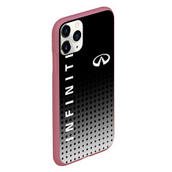 Чехол iPhone 11 Pro матовый Infiniti, цвет: 3D-малиновый — фото 2