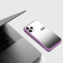 Чехол iPhone 11 Pro матовый Infiniti, цвет: 3D-фиолетовый — фото 2