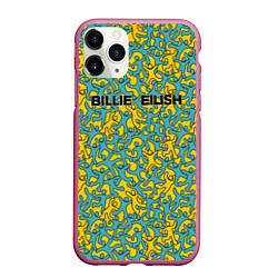 Чехол iPhone 11 Pro матовый Билли Айлиш, цвет: 3D-малиновый
