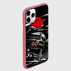 Чехол iPhone 11 Pro матовый Skyline R 34 R34 скайлайн, цвет: 3D-малиновый — фото 2