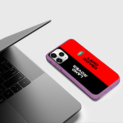 Чехол iPhone 11 Pro матовый Range Rover, цвет: 3D-фиолетовый — фото 2