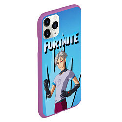 Чехол iPhone 11 Pro матовый Orin Fortnite, цвет: 3D-фиолетовый — фото 2