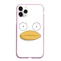 Чехол iPhone 11 Pro матовый Gintama Гинтама, цвет: 3D-розовый