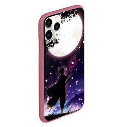 Чехол iPhone 11 Pro матовый Шинобу Кочо Клинок демонов, цвет: 3D-малиновый — фото 2