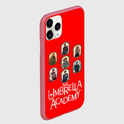 Чехол iPhone 11 Pro матовый Академия амбрелла, цвет: 3D-малиновый — фото 2