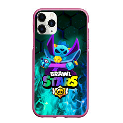 Чехол iPhone 11 Pro матовый Dark Lord Spike Brawl Stars, цвет: 3D-малиновый