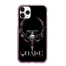 Чехол iPhone 11 Pro матовый Quake Champions, цвет: 3D-розовый