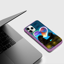 Чехол iPhone 11 Pro матовый Ваня Дмитриенко Венера-Юпитер, цвет: 3D-фиолетовый — фото 2