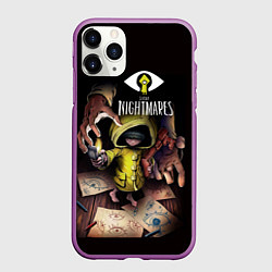 Чехол iPhone 11 Pro матовый Шестая Little Nightmares, цвет: 3D-фиолетовый