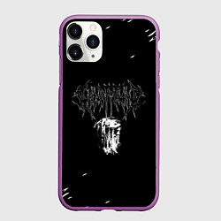 Чехол iPhone 11 Pro матовый GHOSTEMANE, цвет: 3D-фиолетовый