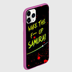 Чехол iPhone 11 Pro матовый WAKE THE F*** UP SAMURAI, цвет: 3D-фиолетовый — фото 2