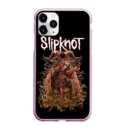 Чехол iPhone 11 Pro матовый SLIPKNOT, цвет: 3D-розовый