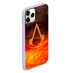 Чехол iPhone 11 Pro матовый Assassin’s Creed, цвет: 3D-светло-сиреневый — фото 2
