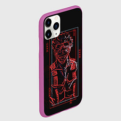 Чехол iPhone 11 Pro матовый Sukuna, цвет: 3D-фиолетовый — фото 2