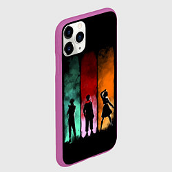 Чехол iPhone 11 Pro матовый Магическая Битва, цвет: 3D-фиолетовый — фото 2