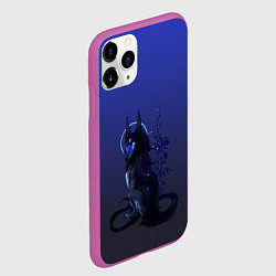Чехол iPhone 11 Pro матовый Мифический волк, цвет: 3D-фиолетовый — фото 2