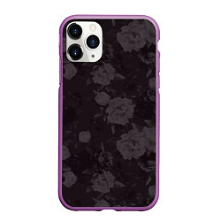 Чехол iPhone 11 Pro матовый Flowers girl низ, цвет: 3D-фиолетовый