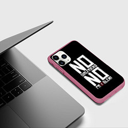 Чехол iPhone 11 Pro матовый Нет Девушки - Нет Проблем, цвет: 3D-малиновый — фото 2