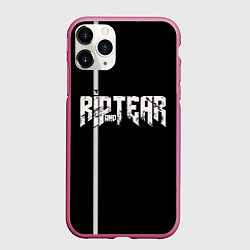 Чехол iPhone 11 Pro матовый Doom Rip and Tear, цвет: 3D-малиновый