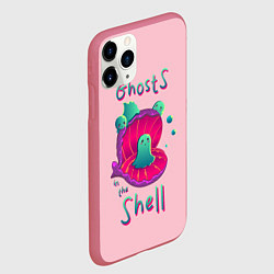 Чехол iPhone 11 Pro матовый Призрак в доспехах, цвет: 3D-малиновый — фото 2