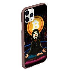 Чехол iPhone 11 Pro матовый БИТКОИН BITCOIN, цвет: 3D-коричневый — фото 2